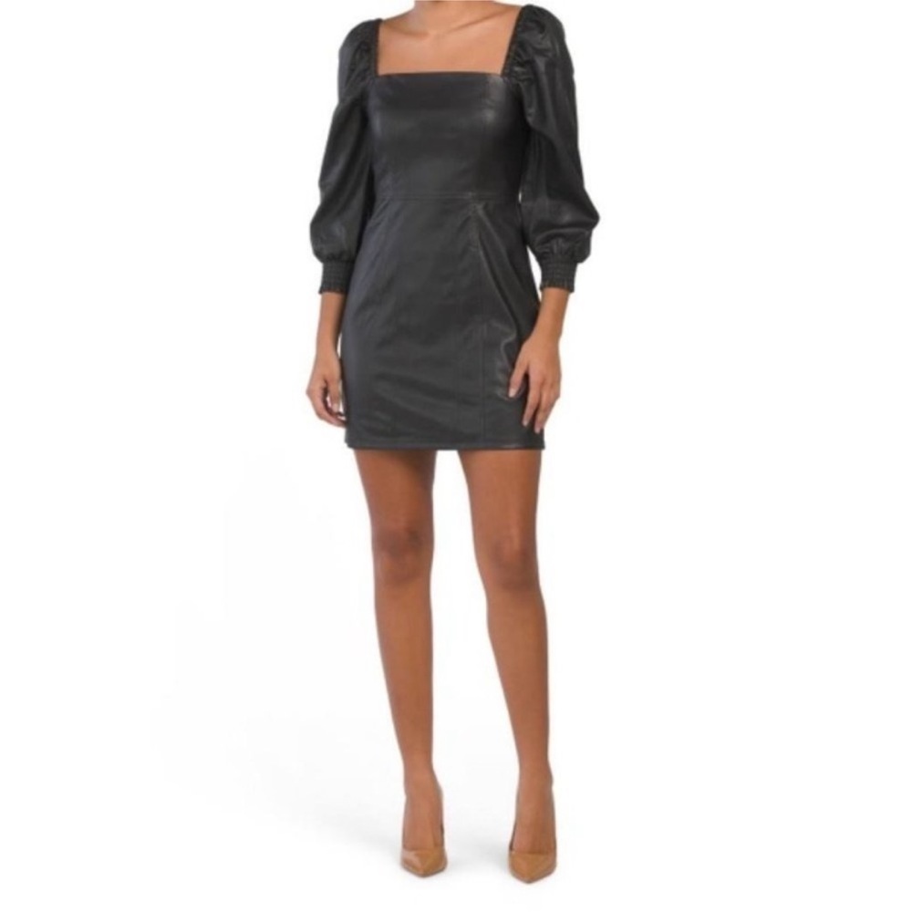 7 For All Mankind Faux Leather Mini Dress XS